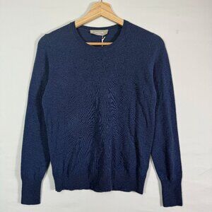 Everlane The Cashmere Crew Long Sleeve Sweater Heather Blue XS